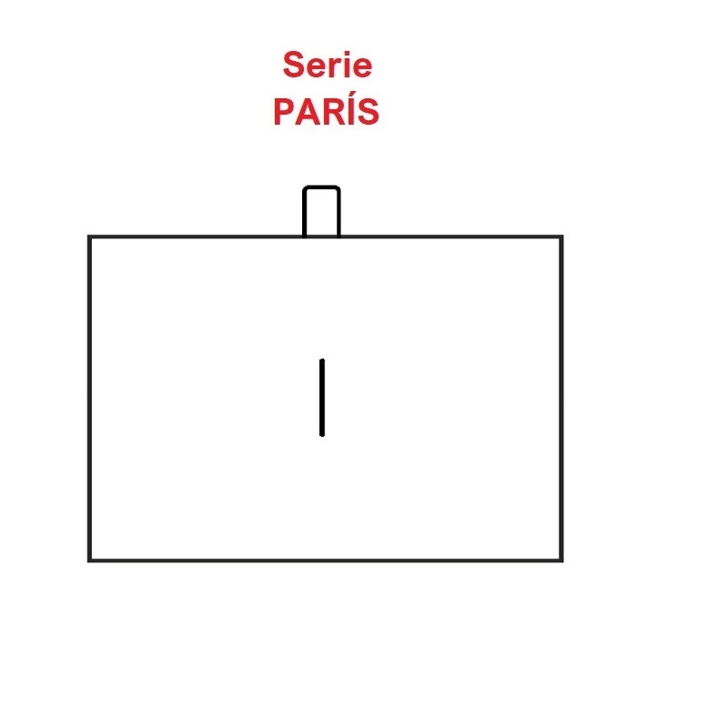 Estuche París Alfiler 74x48x40 mm.